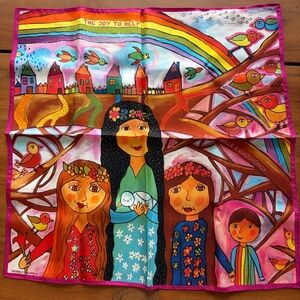 Freywille x Igazgtongy Multicolor Illustrated Scarf